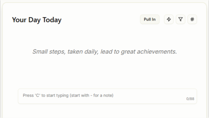 Today Journal screenshot